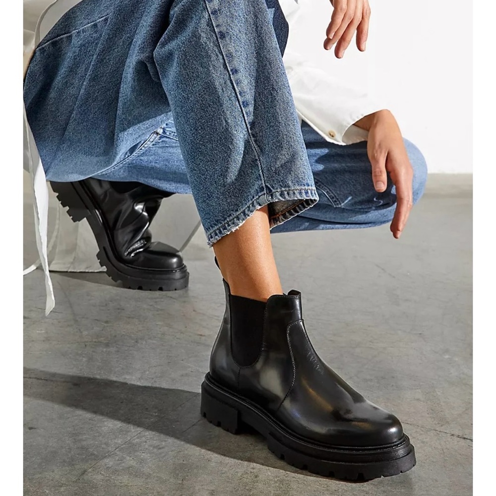 Free People Lugged Sole Chelsea Ankle Boots